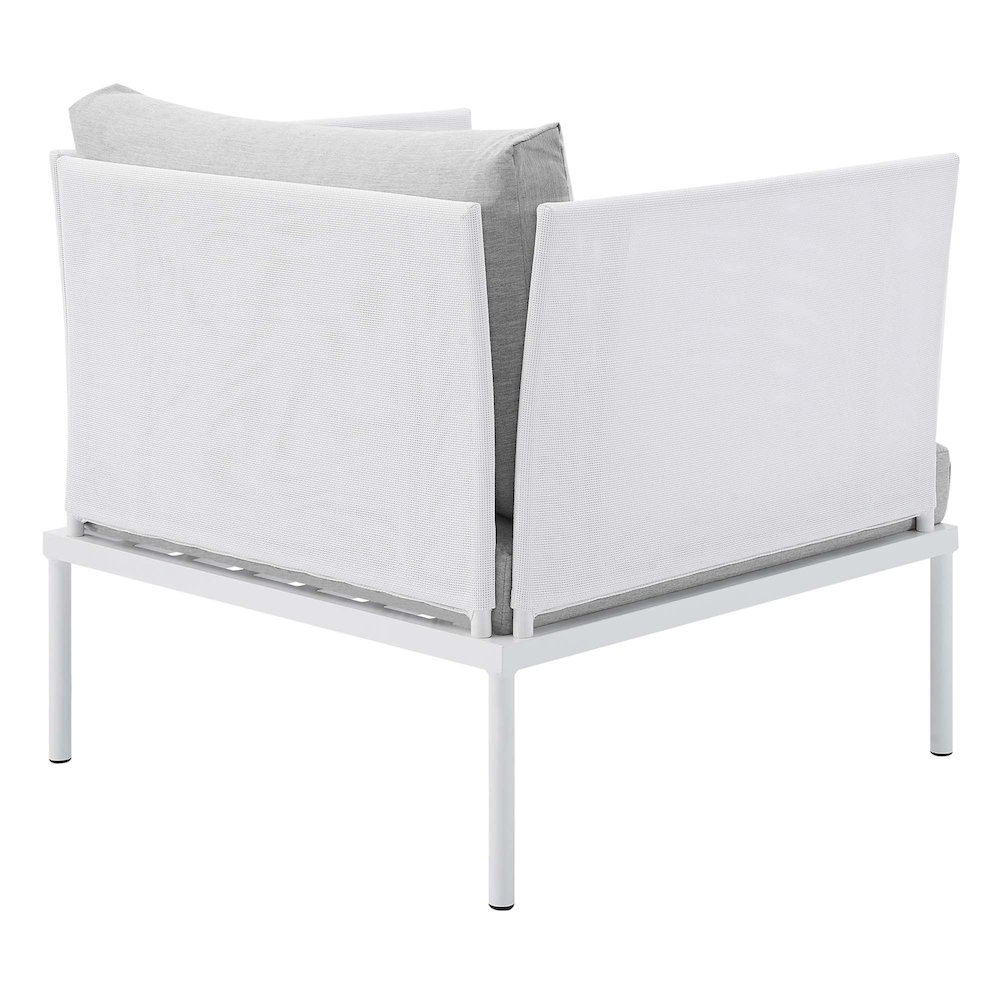 Harmony 5-Piece Sunbrella Outdoor Patio Aluminum Furniture Set. Picture 7