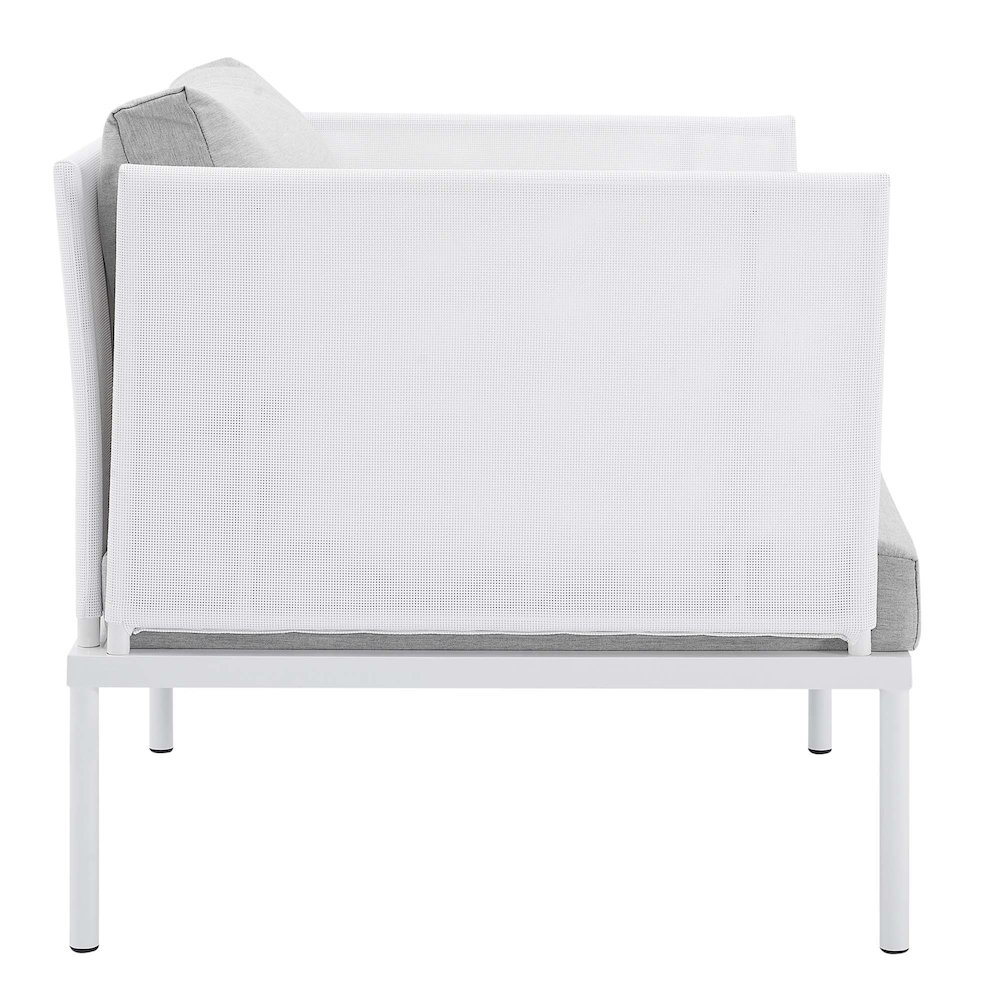 Harmony Sunbrella Outdoor Patio Aluminum Armchair. Picture 2