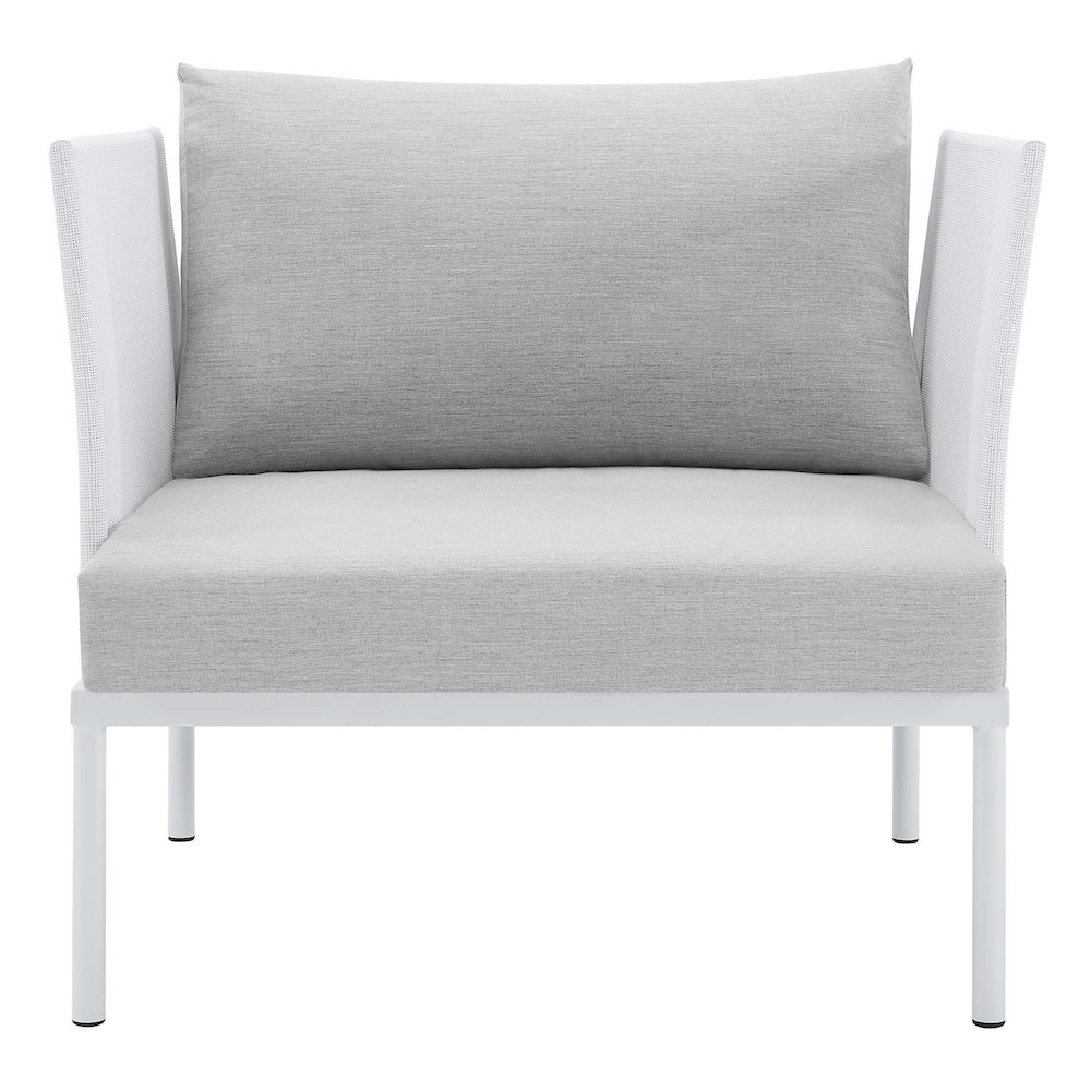 Harmony Sunbrella Outdoor Patio Aluminum Armchair. Picture 4