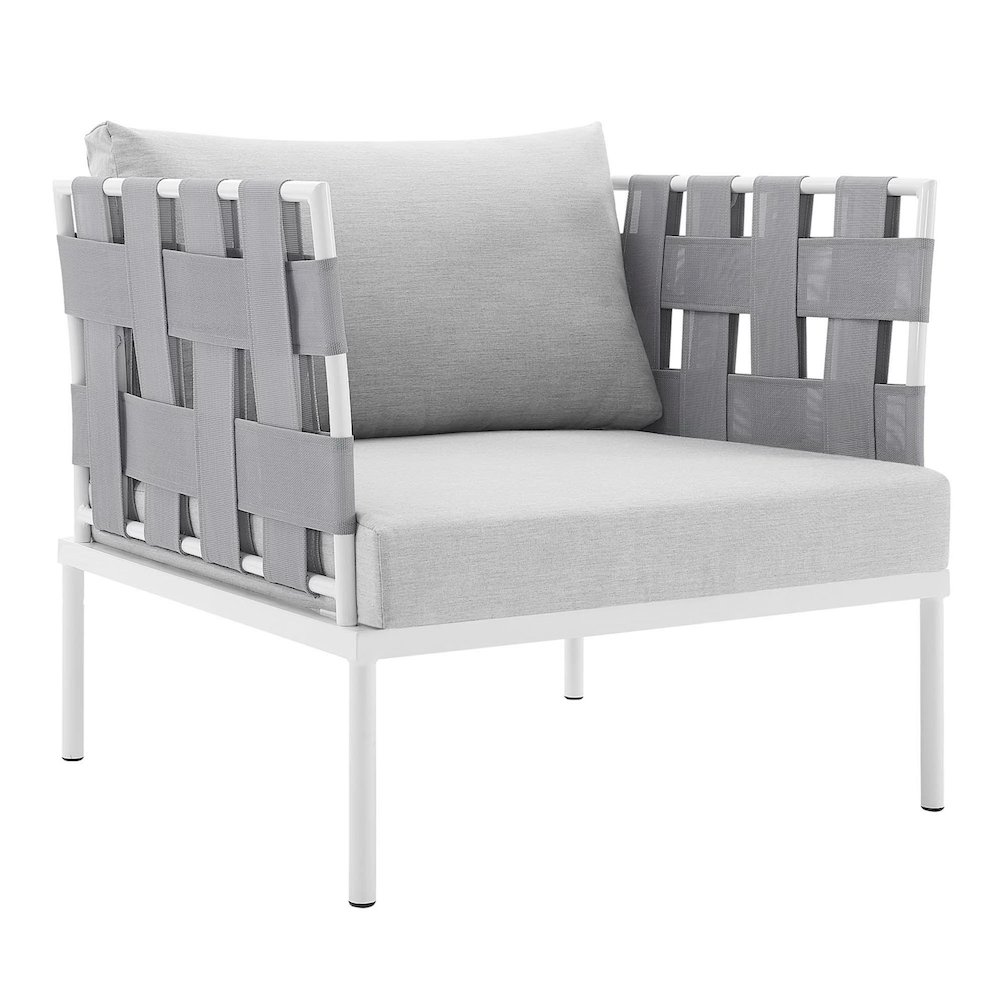 Harmony Sunbrella Outdoor Patio Aluminum Armchair. Picture 1