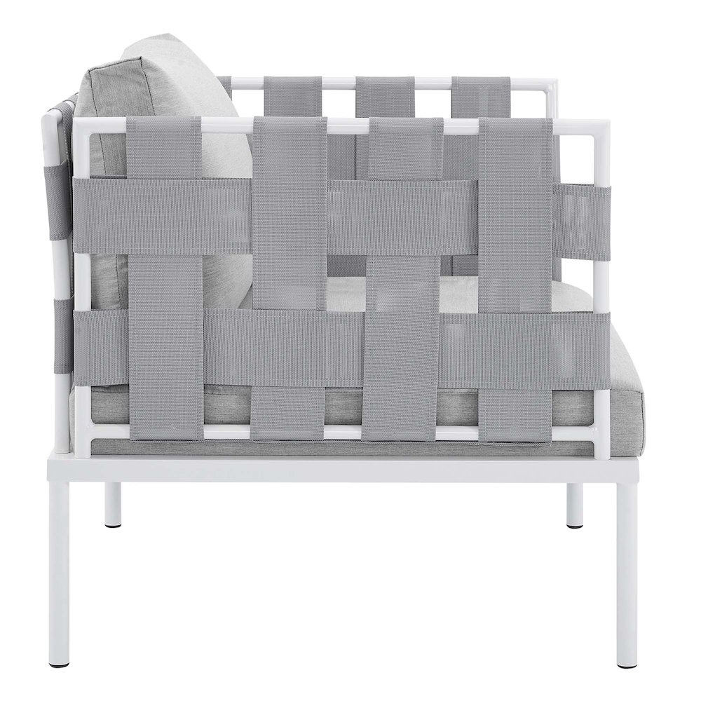 Harmony Sunbrella Outdoor Patio Aluminum Armchair. Picture 2