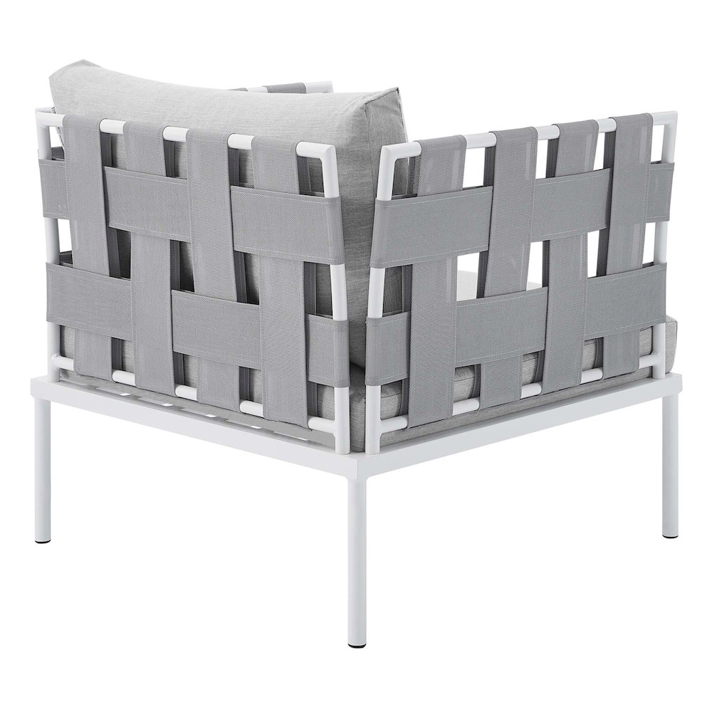 Harmony Sunbrella Outdoor Patio Aluminum Armchair. Picture 3