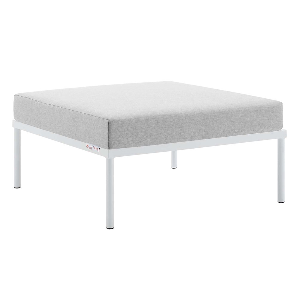 Harmony Sunbrella Outdoor Patio Aluminum Ottoman. Picture 1