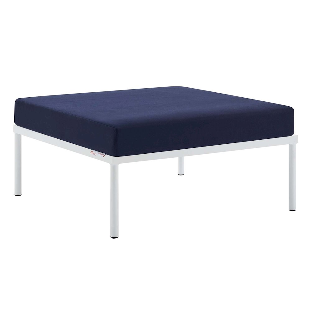 Harmony Sunbrella Outdoor Patio Aluminum Ottoman. Picture 1