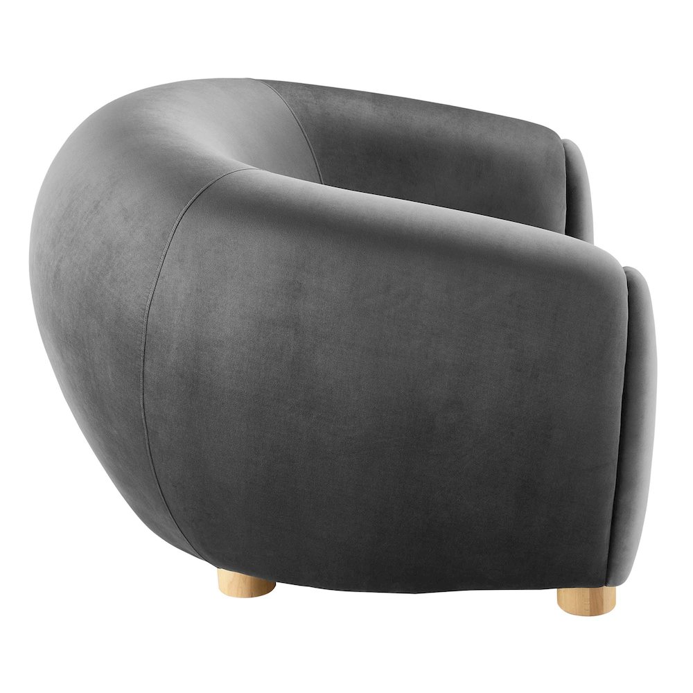 Abundant Performance Velvet Armchair. Picture 3