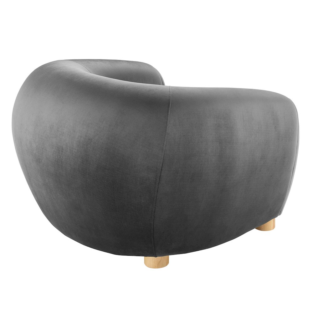 Abundant Performance Velvet Armchair. Picture 4