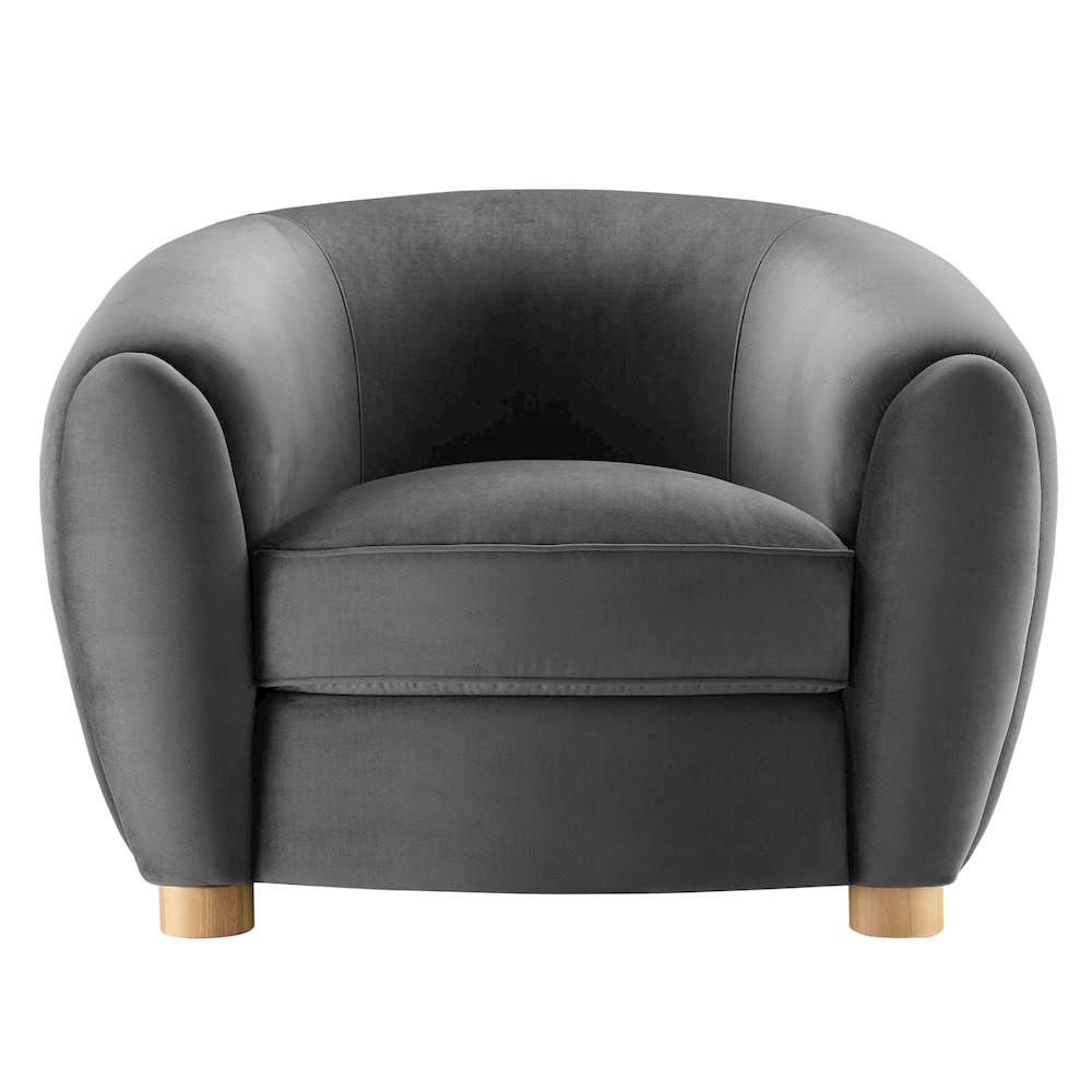 Abundant Performance Velvet Armchair. Picture 5