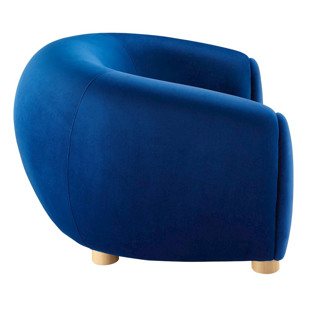 Abundant Performance Velvet Armchair. Picture 3