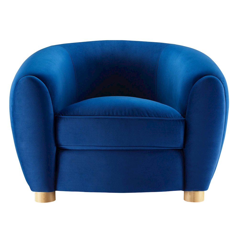 Abundant Performance Velvet Armchair. Picture 5