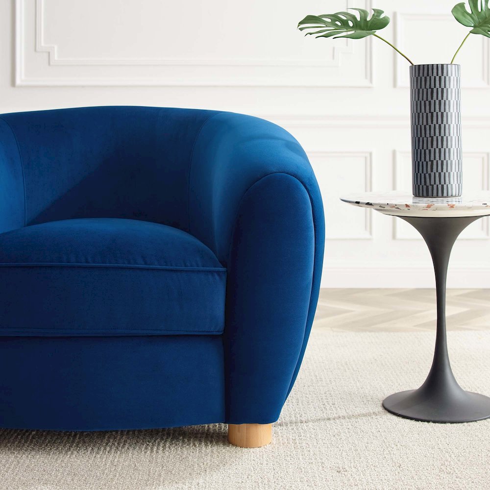 Abundant Performance Velvet Armchair. Picture 7