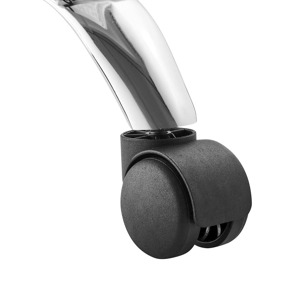 Ripple Armless Vegan Leather Drafting Chair. Picture 7