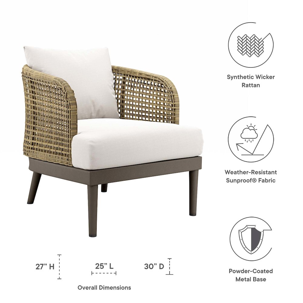 Meadow Outdoor Patio Armchair. Picture 2