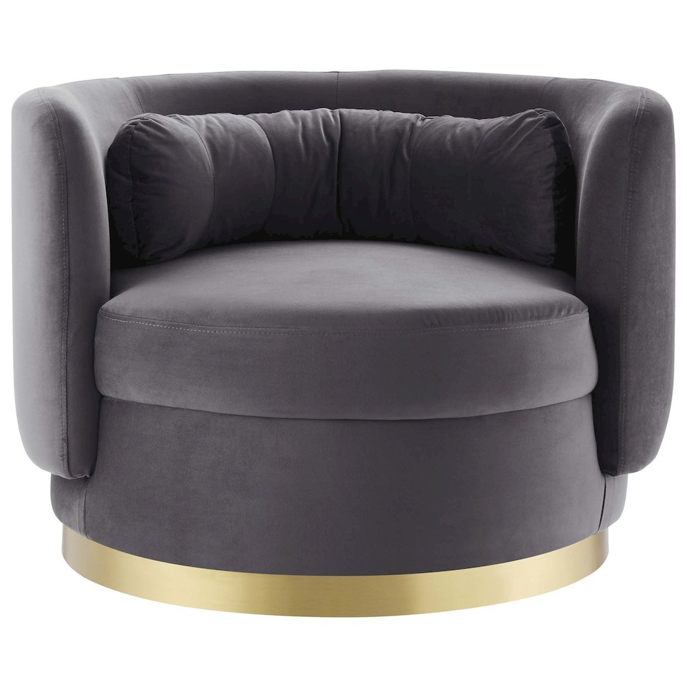 Relish Performance Velvet Swivel Chair. Picture 4