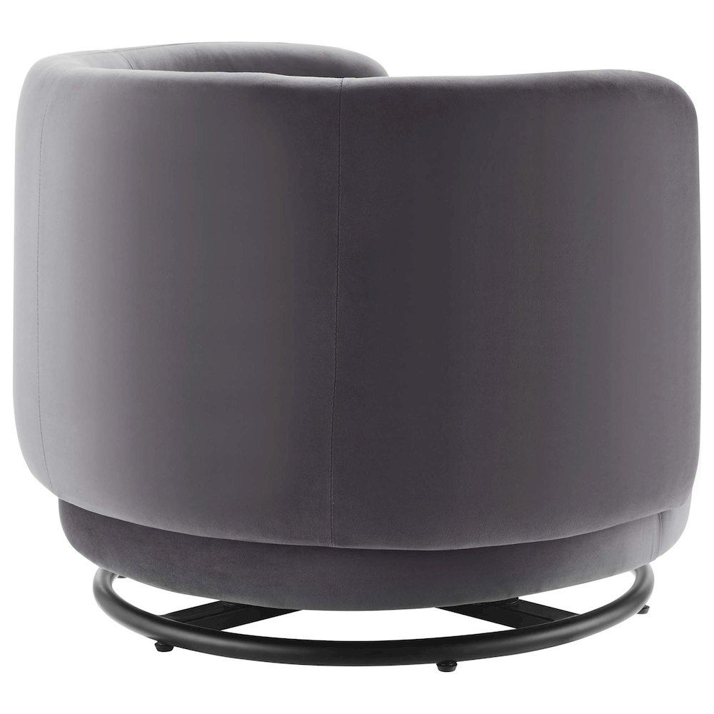 Relish Performance Velvet Swivel Chair. Picture 3