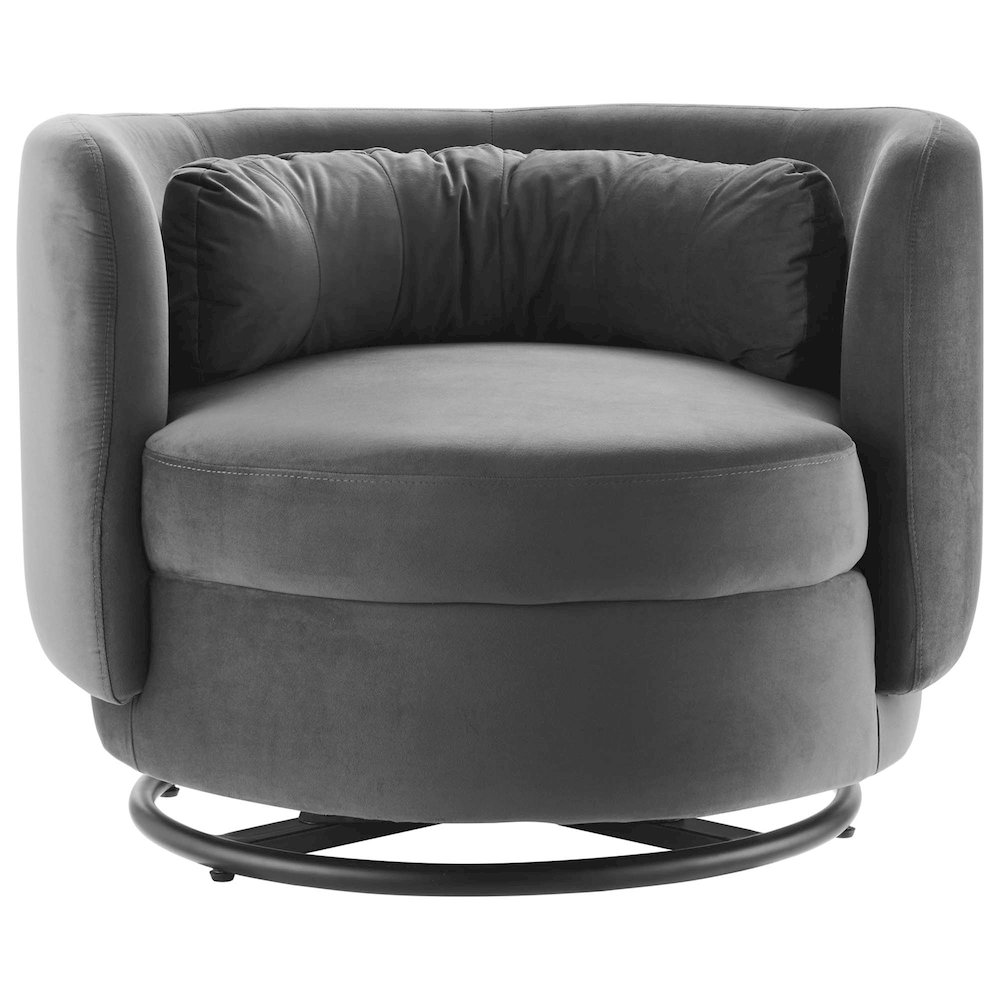 Relish Performance Velvet Swivel Chair. Picture 4