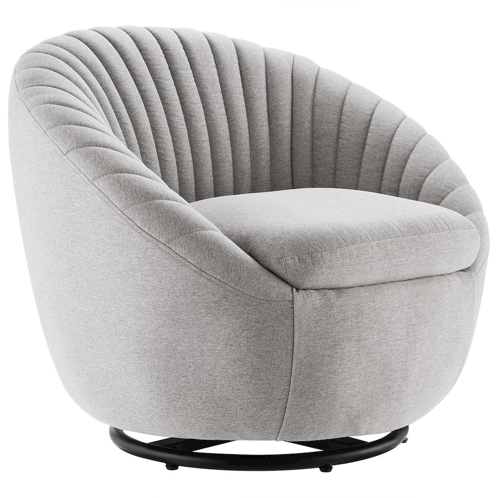 Whirr Tufted Fabric Swivel Chair. Picture 1