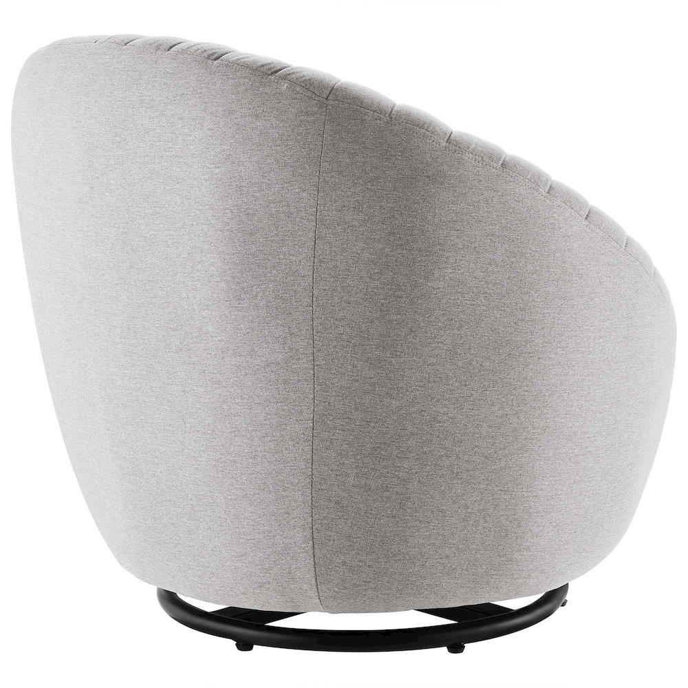 Whirr Tufted Fabric Swivel Chair. Picture 3