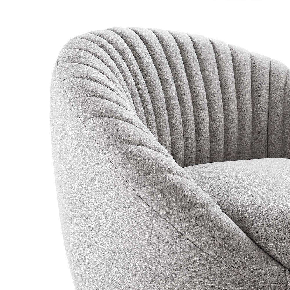 Whirr Tufted Fabric Swivel Chair. Picture 5