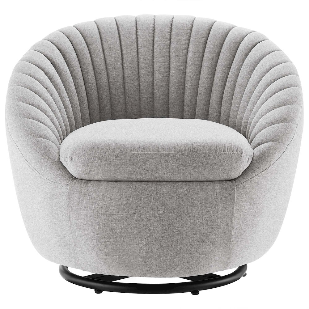 Whirr Tufted Fabric Swivel Chair. Picture 4