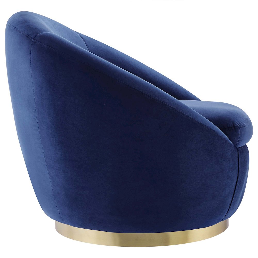 Buttercup Performance Velvet Swivel Chair. Picture 2