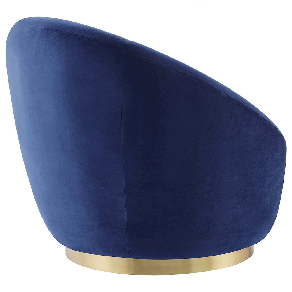 Buttercup Performance Velvet Swivel Chair. Picture 3