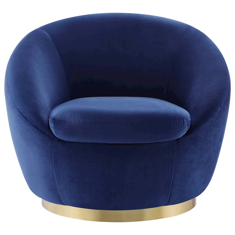 Buttercup Performance Velvet Swivel Chair. Picture 4
