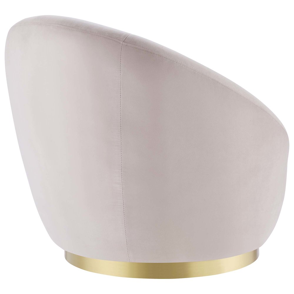 Buttercup Performance Velvet Swivel Chair. Picture 3