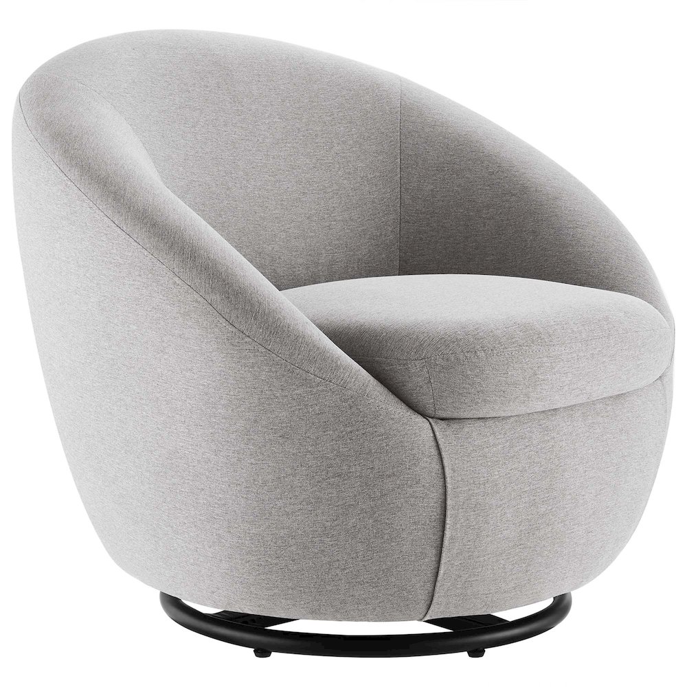 Buttercup Upholstered Fabric Swivel Chair. Picture 1