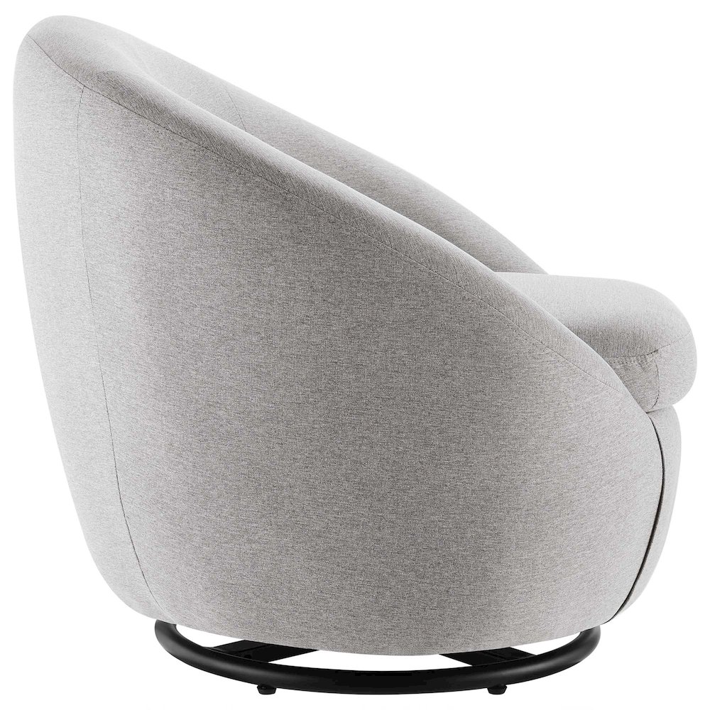 Buttercup Upholstered Fabric Swivel Chair. Picture 2