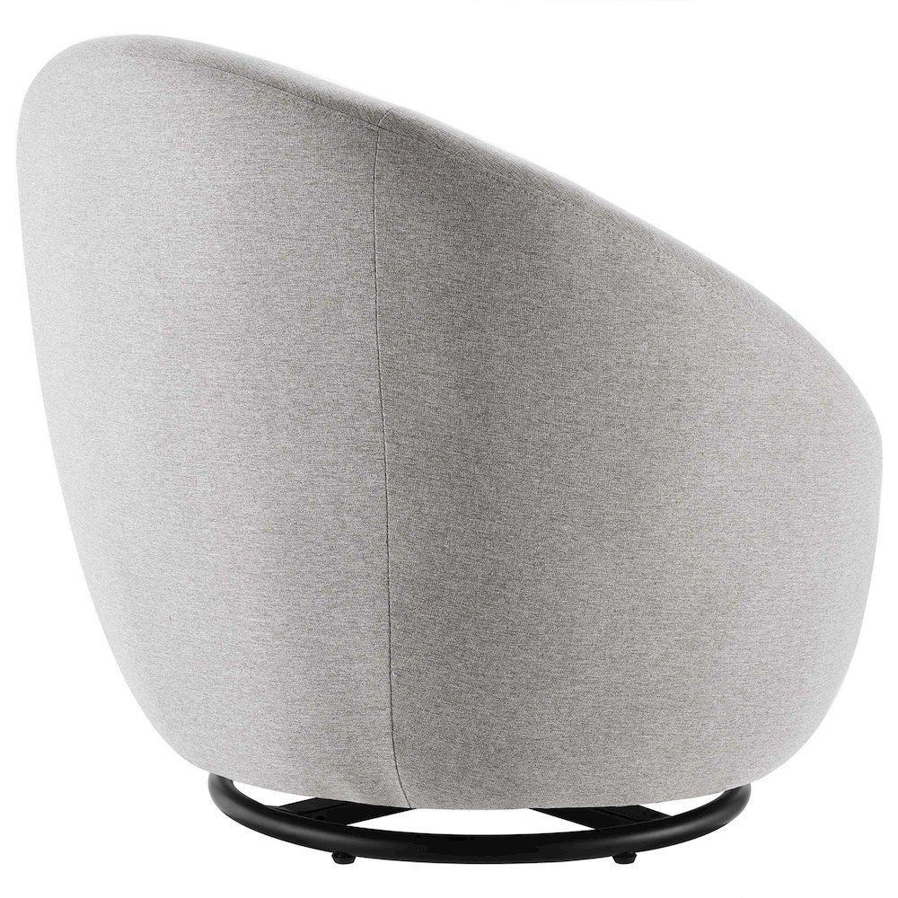 Buttercup Upholstered Fabric Swivel Chair. Picture 3
