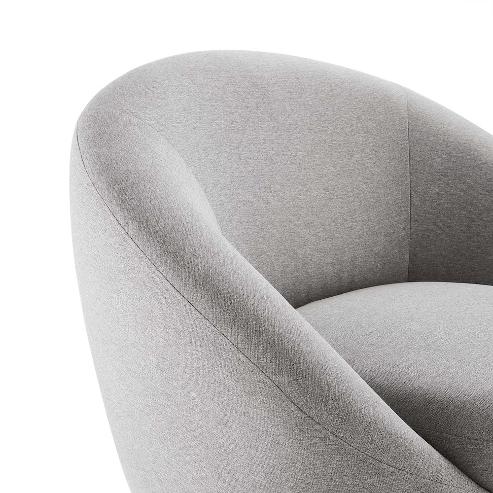 Buttercup Upholstered Fabric Swivel Chair. Picture 5