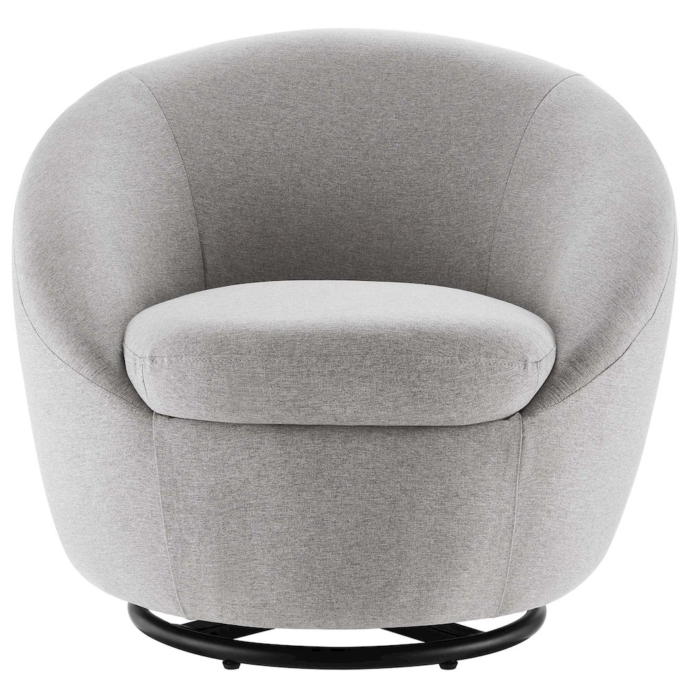 Buttercup Upholstered Fabric Swivel Chair. Picture 4