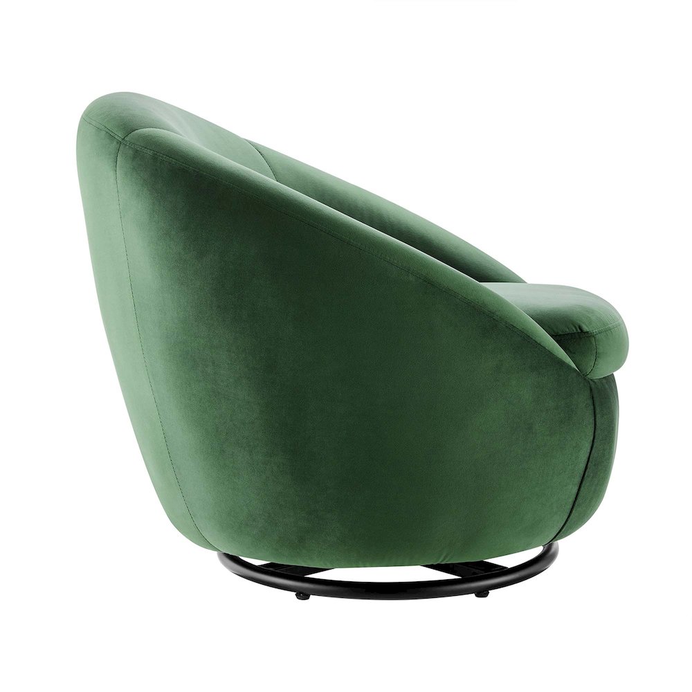 Buttercup Performance Velvet Swivel Chair. Picture 2