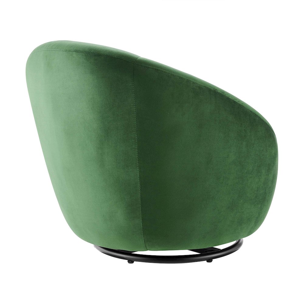 Buttercup Performance Velvet Swivel Chair. Picture 3