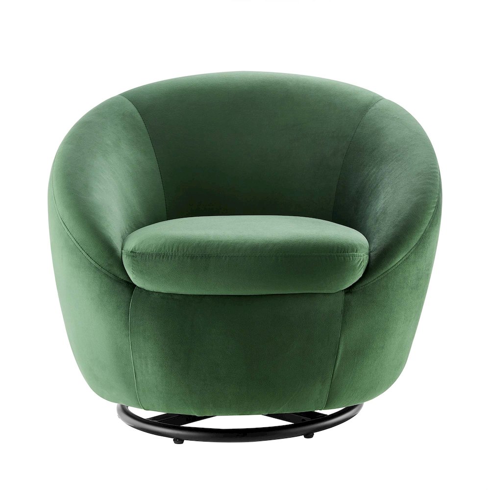 Buttercup Performance Velvet Swivel Chair. Picture 4