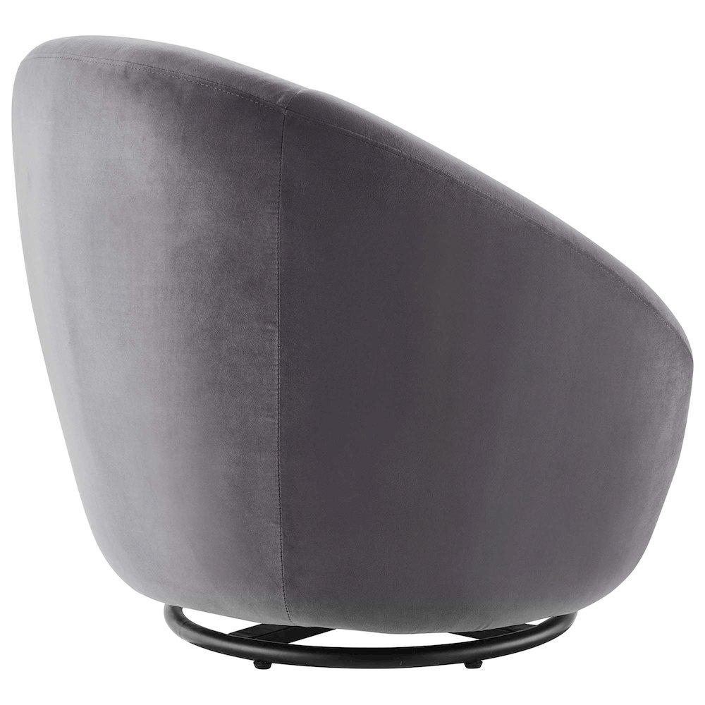 Buttercup Performance Velvet Swivel Chair. Picture 3