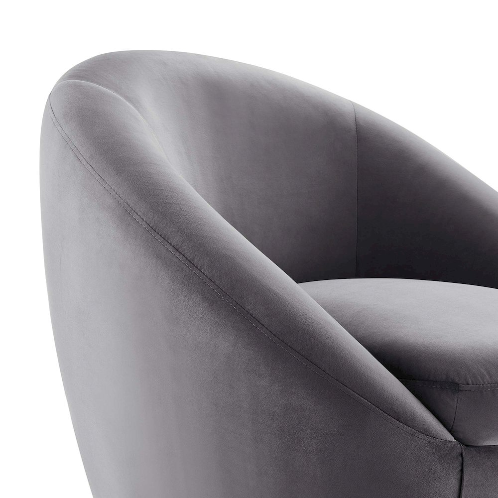 Buttercup Performance Velvet Swivel Chair. Picture 5