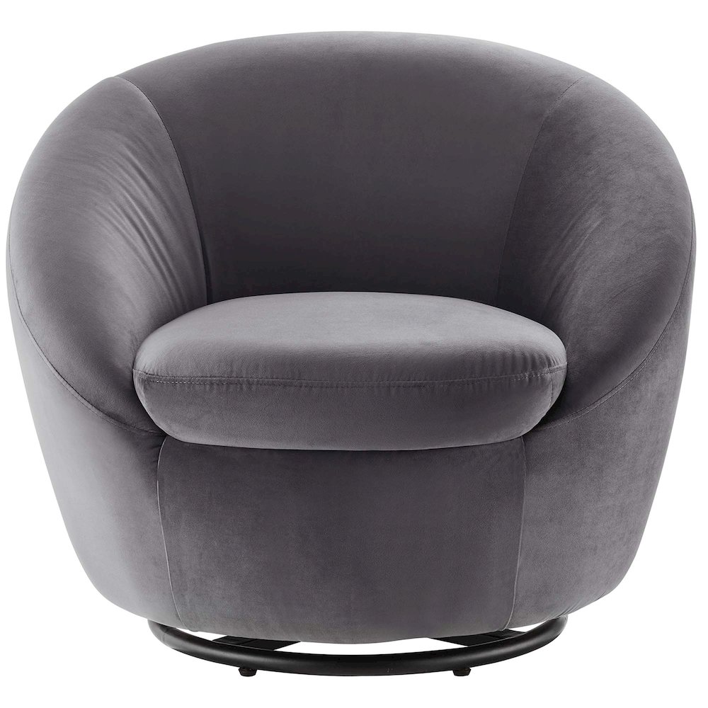 Buttercup Performance Velvet Swivel Chair. Picture 4
