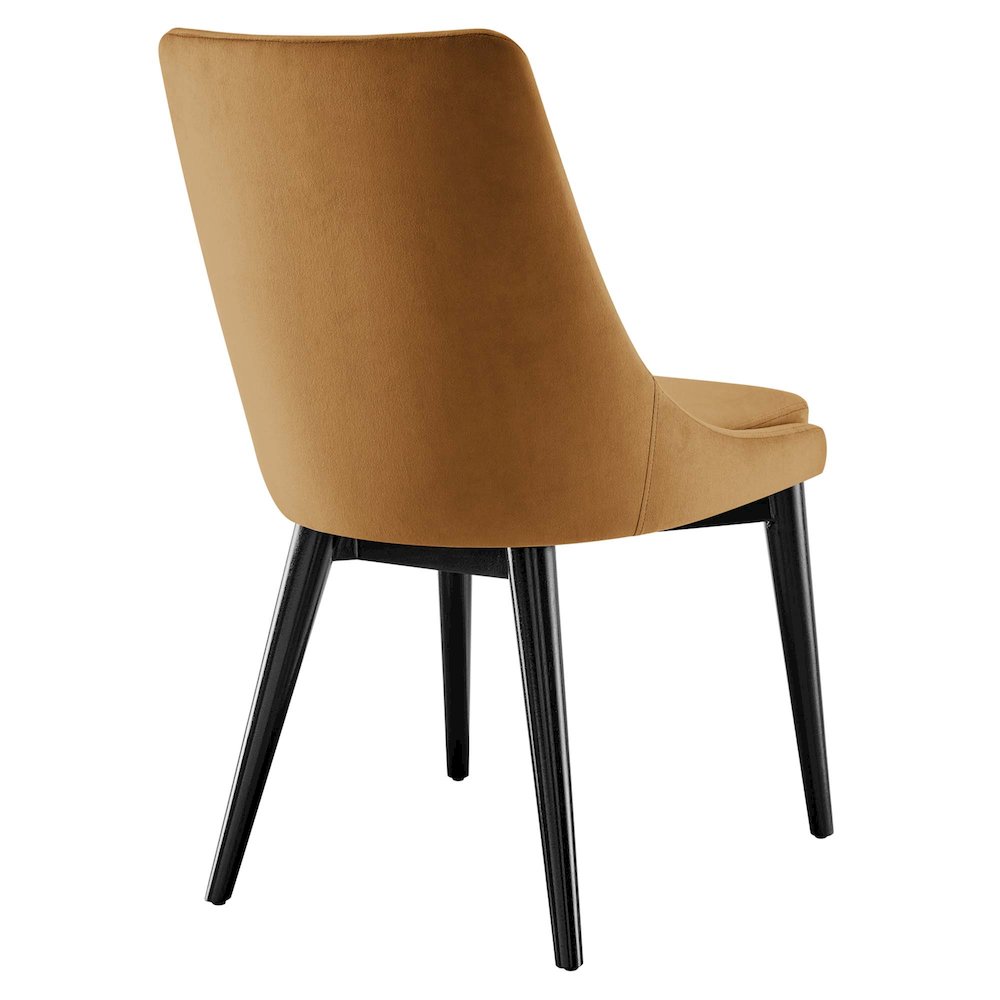 Viscount Performance Velvet Dining Chair. Picture 4