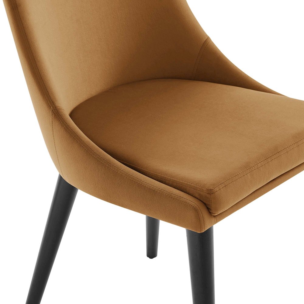 Viscount Performance Velvet Dining Chair. Picture 6