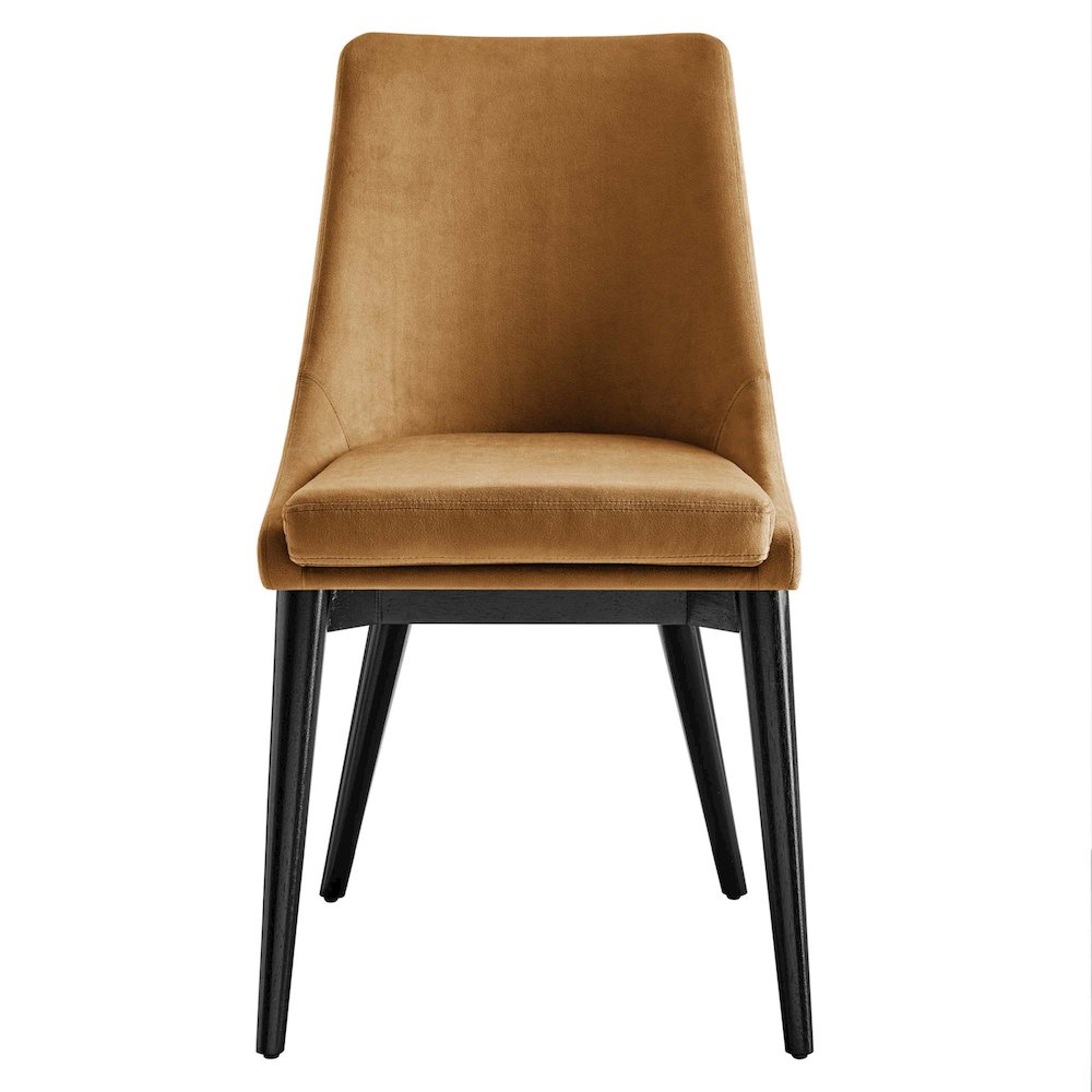 Viscount Performance Velvet Dining Chair. Picture 5