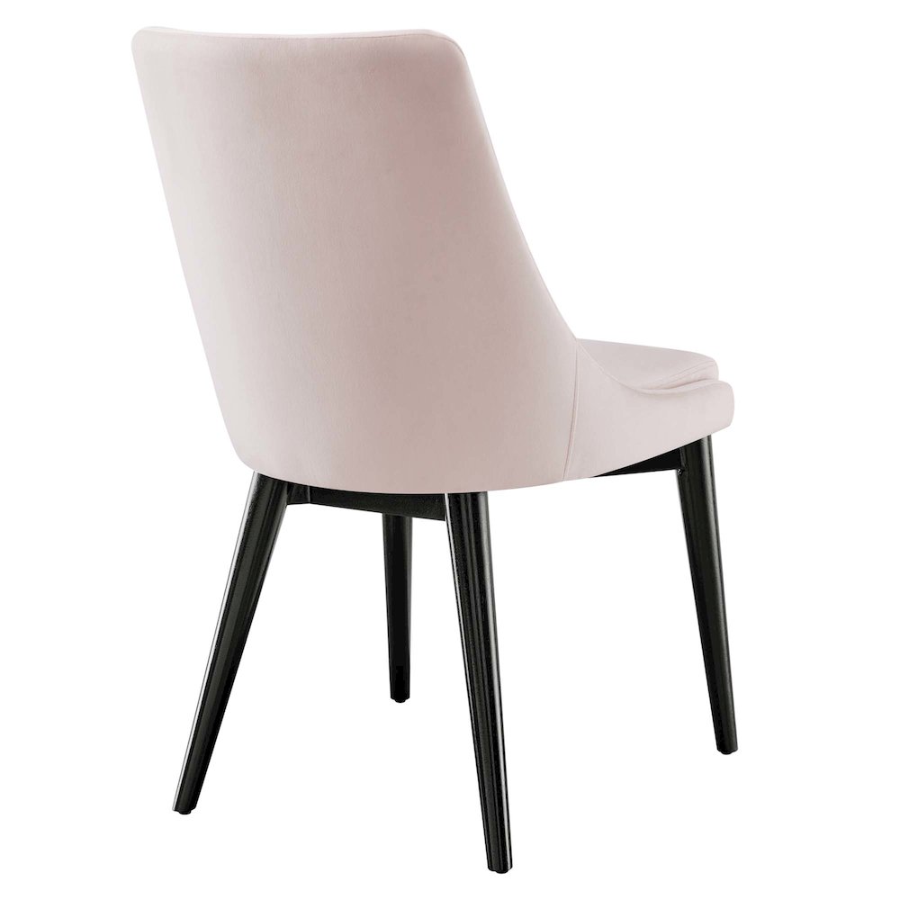 Viscount Performance Velvet Dining Chair. Picture 4