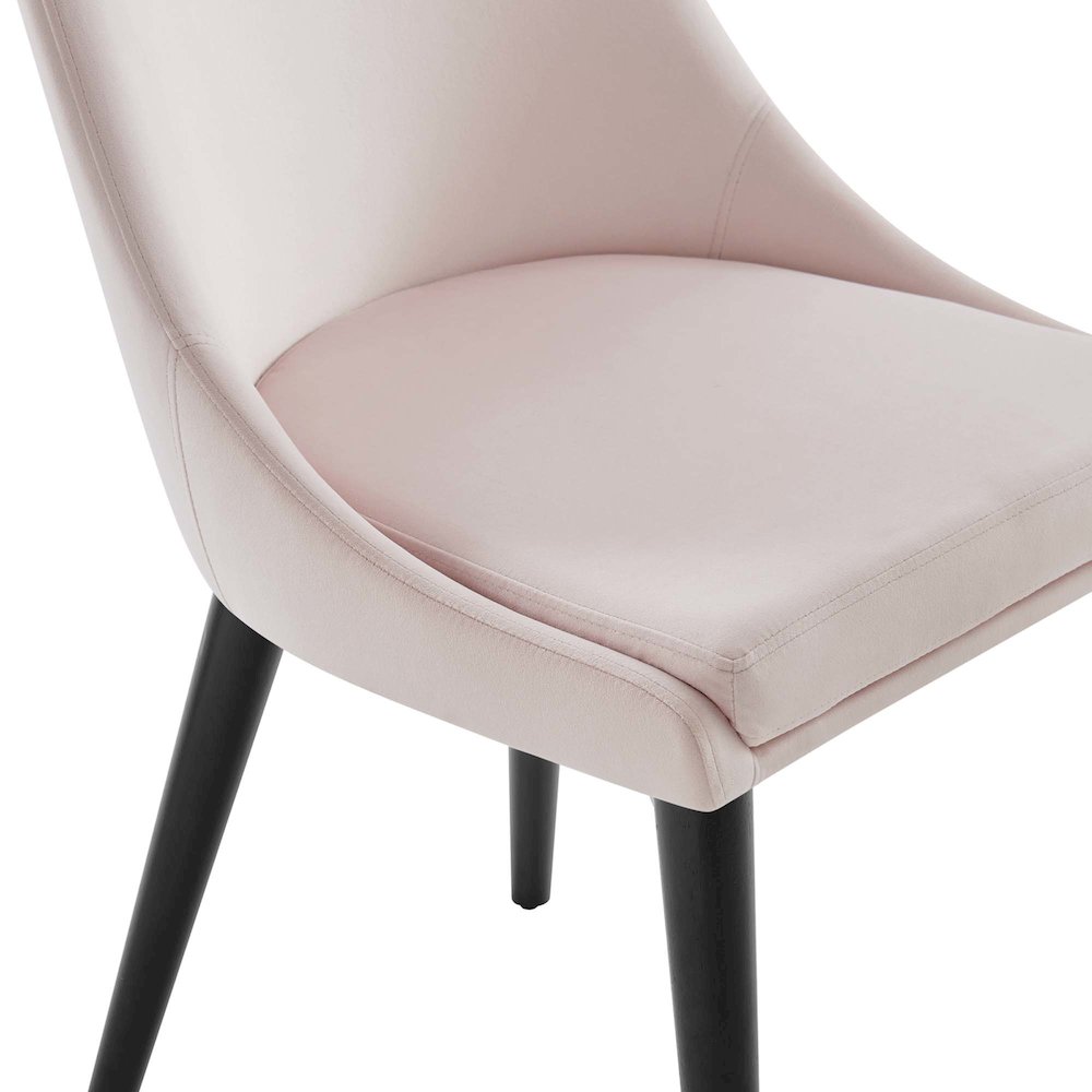 Viscount Performance Velvet Dining Chair. Picture 6