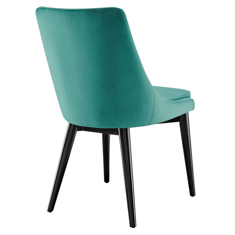 Viscount Performance Velvet Dining Chair. Picture 4
