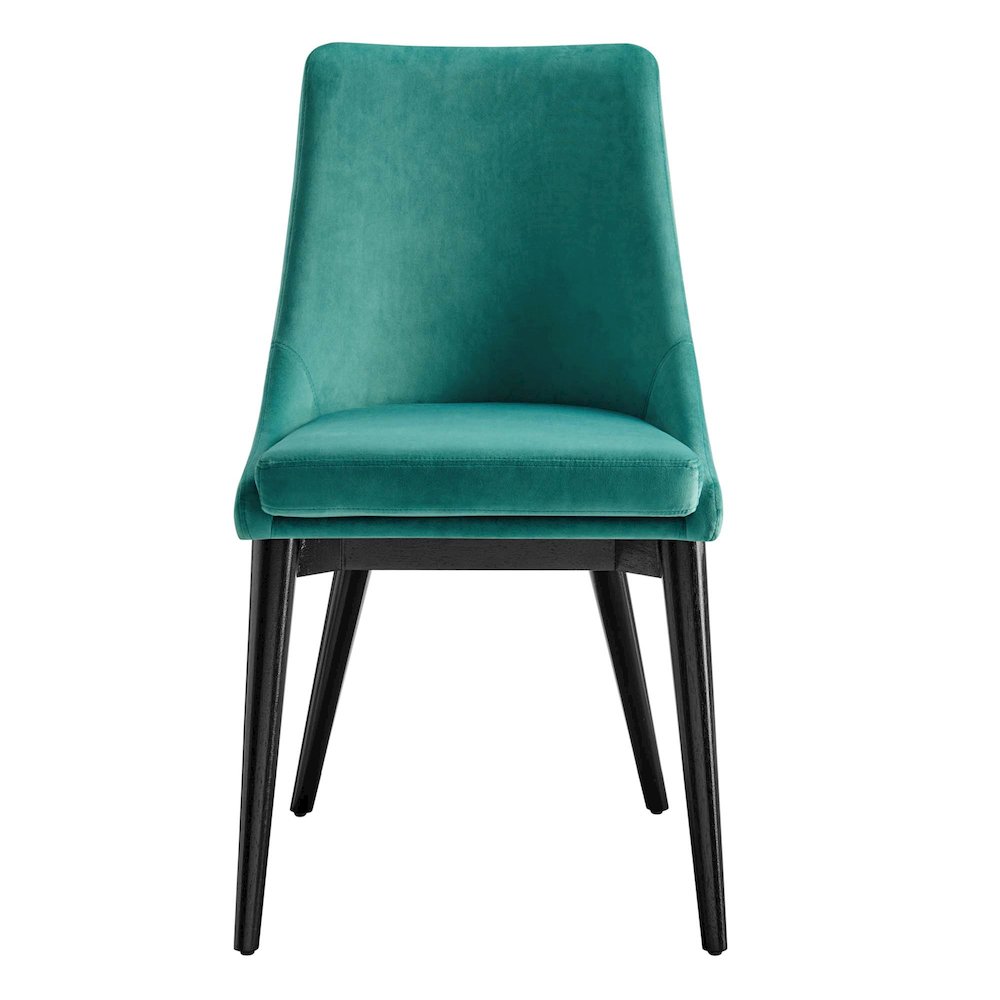 Viscount Performance Velvet Dining Chair. Picture 5