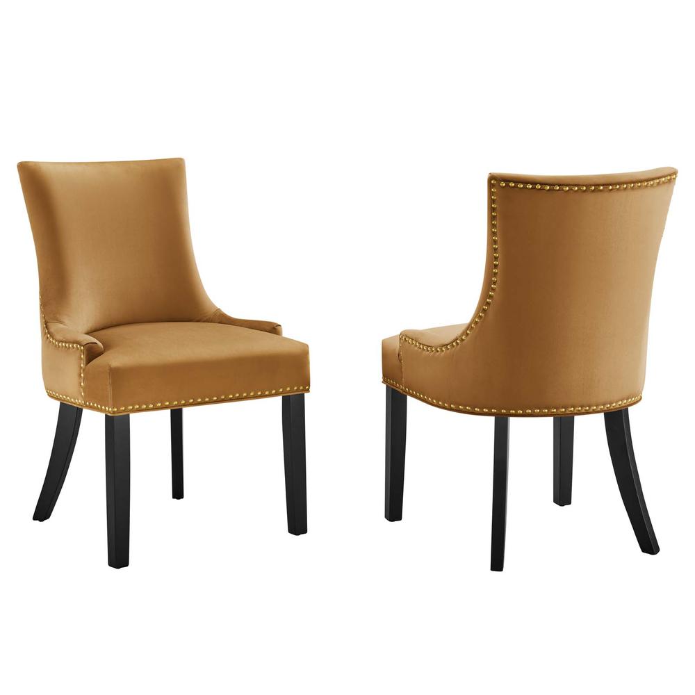 Marquis Performance Velvet Dining Chairs - Set of 2. Picture 1