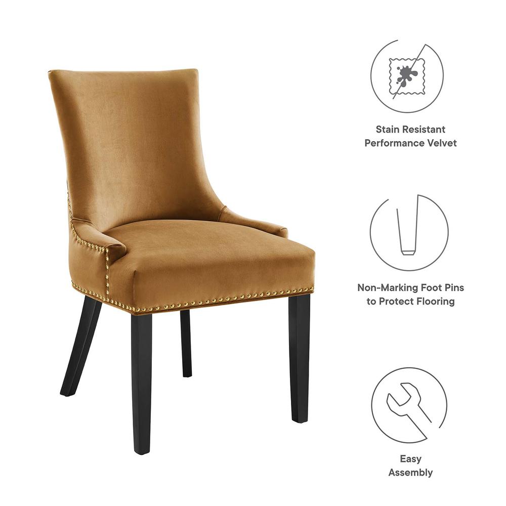 Marquis Performance Velvet Dining Chairs - Set of 2. Picture 7