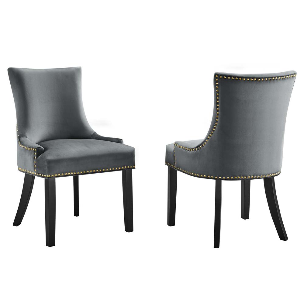 Marquis Performance Velvet Dining Chairs - Set of 2. Picture 1