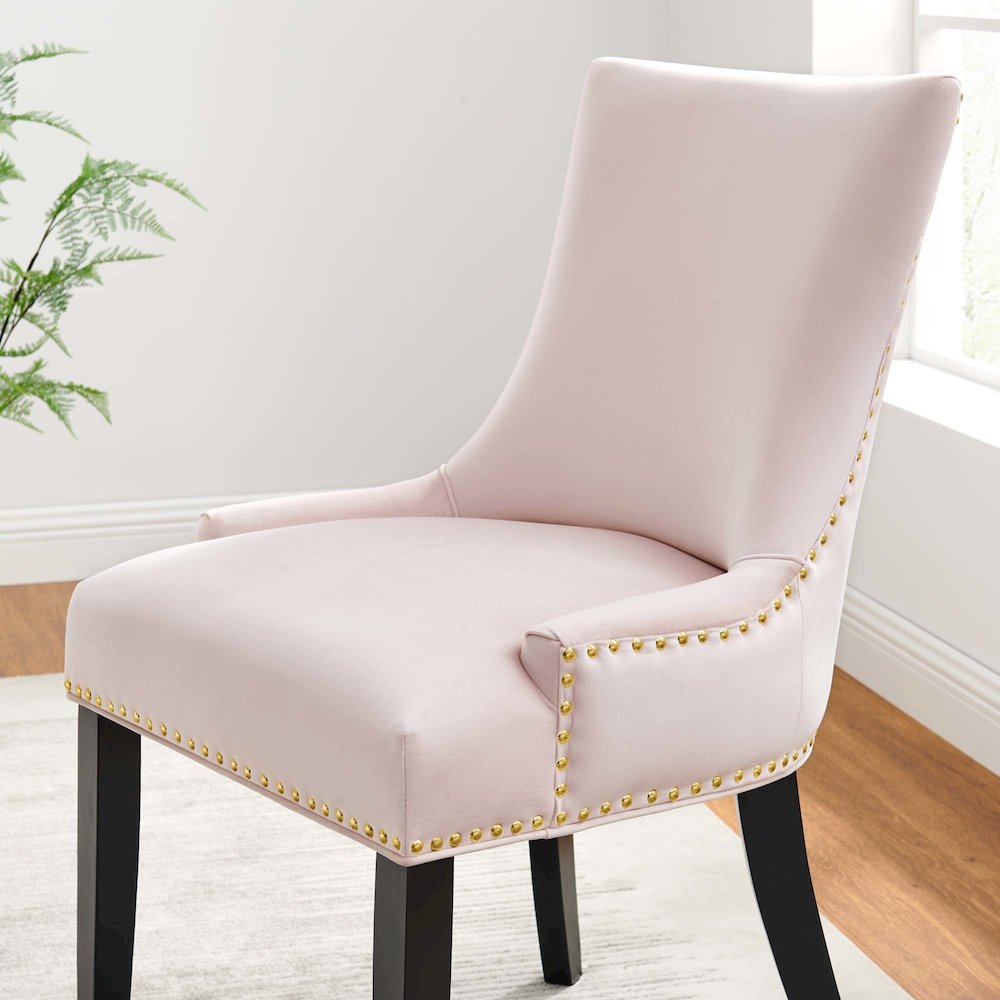 Marquis Performance Velvet Dining Chairs Set of 2. Picture 9