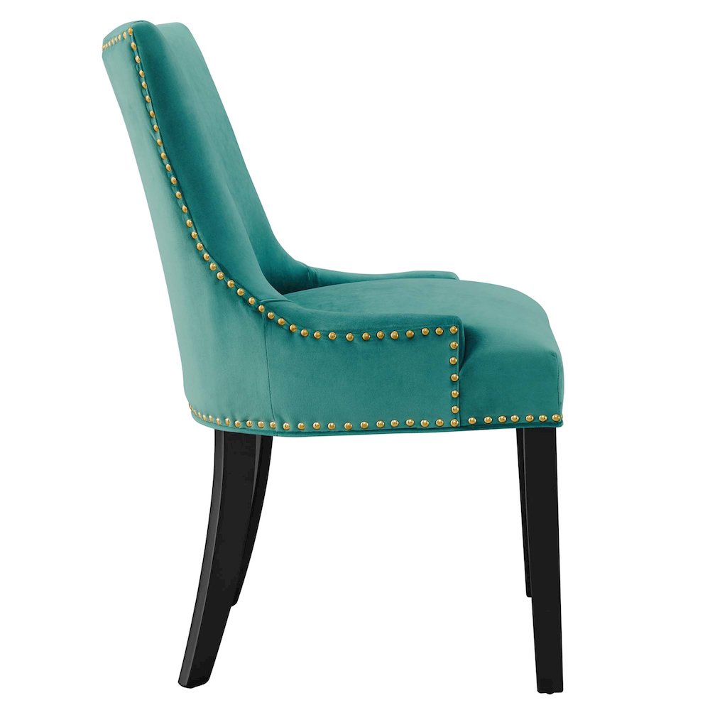 Marquis Performance Velvet Dining Chairs Set of 2. Picture 4